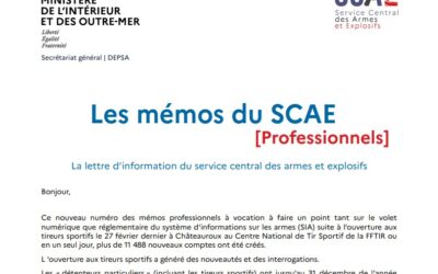 SCAE – Juillet 2024 – Lettre d’information pour les professionnels